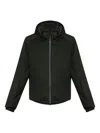 Sease Balma Hooded Zip-front Jacket In Green