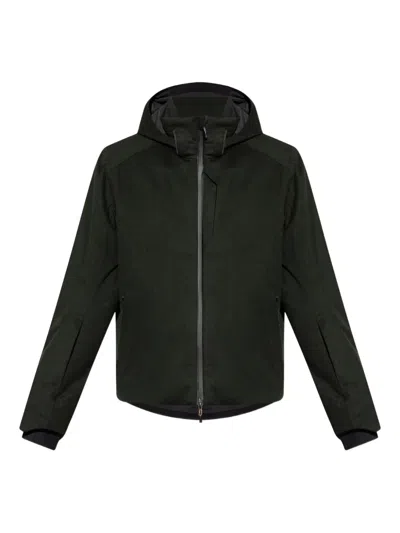 Sease Balma Hooded Zip-front Jacket In Green