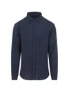 Sease 체스트 포켓 긴소매 셔츠 In Blue