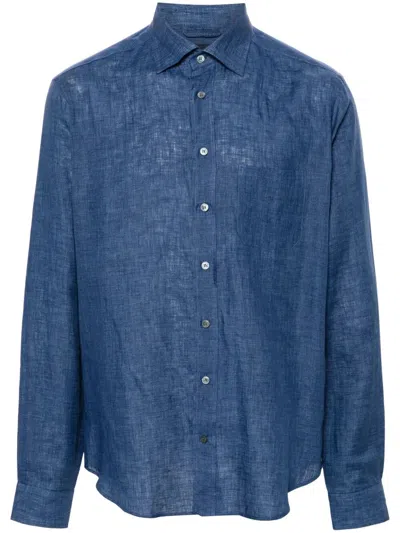 Sease Button Down Shirt In Blue