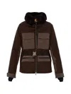Sease Collar Belted Jacket In Brown