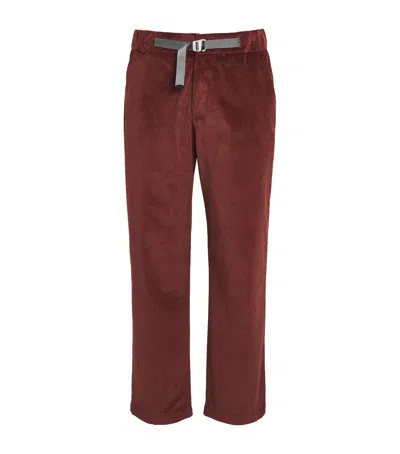 Sease Corduroy Belted Trousers In Brown
