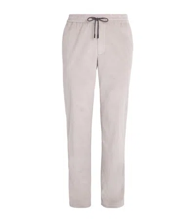 Sease Corduroy Mindset Slim Trousers In Grey
