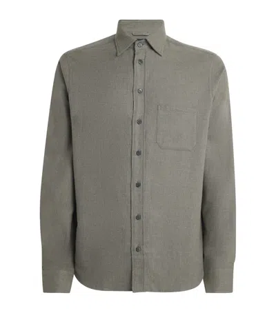 Sease Cotton Button-up Shirt In Green