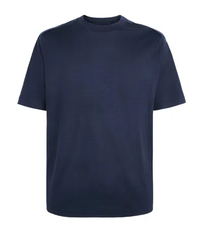 Sease Cotton Runner T-shirt In Blue