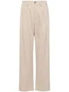 Sease Cotton Wide-leg Trousers In Neutrals