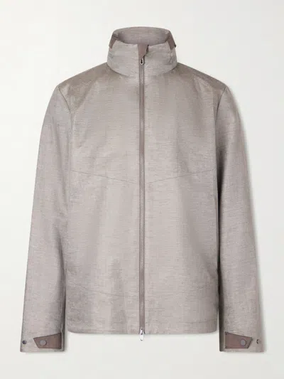 Sease Cruise 2.0 Virgin Wool-blend Hooded Jacket In Gray