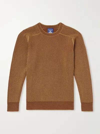 Sease Dinghy Ribbed Cashmere Sweater In Brown