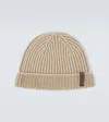 Sease Dinghy Ribbed-knit Cashmere Beanie In Brown