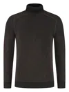 Sease Dinghy Ribbed Turtleneck Sweater In Brown