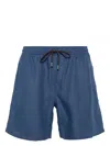 Sease Drawstring-waist Hemp Shorts In Blue