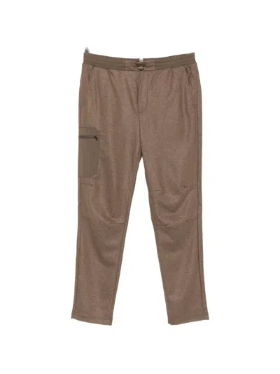Sease Drawstring-waistband Cashmere Track Pants In Brown