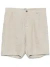 Sease Herringbone Bermuda Shorts In Beige