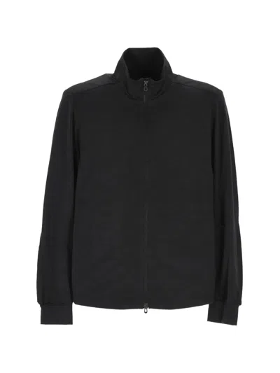 Sease Explorer Zip-up High-neck Sweater In Black