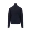 Sease Ffle Half-zip Sweater In Blue