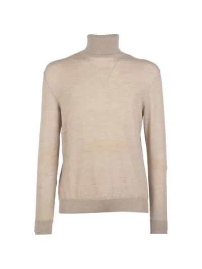 Sease Fine-knit Roll-neck Sweater In Brown