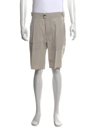 Pre-owned Sease Flat Front Shorts In Gray