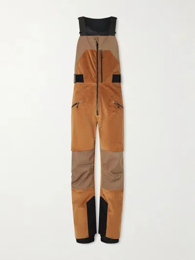 Sease Glüna Straight-leg Ski Salopettes In Brown