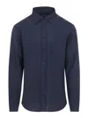 Sease Mini Hemp Button Down Shirt In Blue