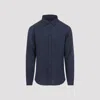 Sease Mini Hemp Button Down Shirt In Blue