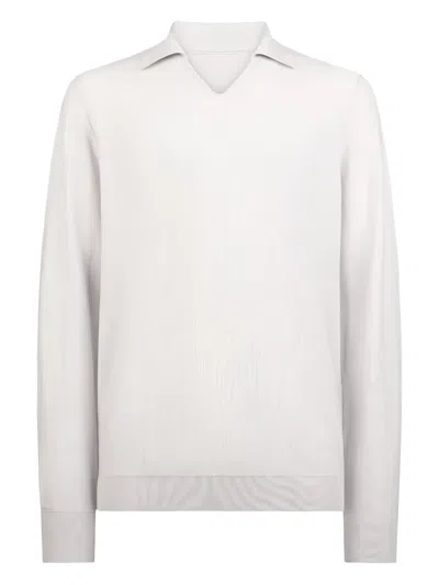 Sease Herringbone-pattern Sweater In Neutral