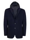 Sease Hooded Blazer In Blue