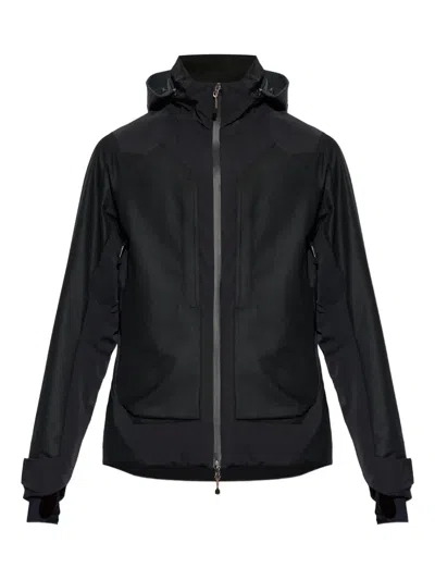 Sease Hooded Zip Jacket In Black