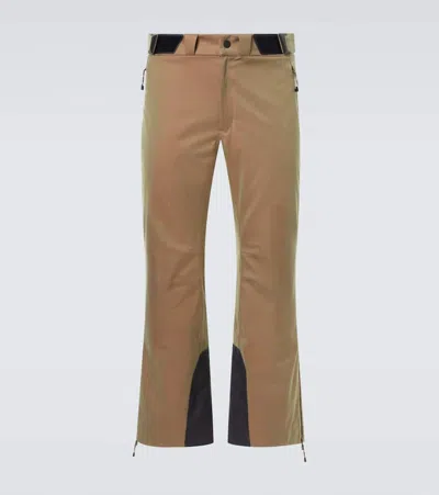 Sease Indren Herringbone Wool-blend Ski Pants In Brown