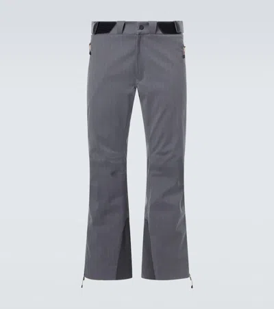 Sease Indren Pinstripe Wool-blend Ski Pants In Gray
