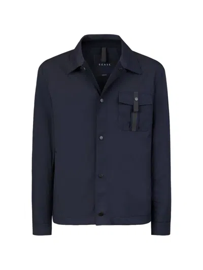 Sease Jib Set Shirt Jacket In Blue
