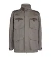 Sease Laminated Linen Endurance Jacket In Brown