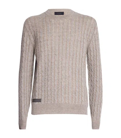 Sease Linen-cashmere Sweater In Beige