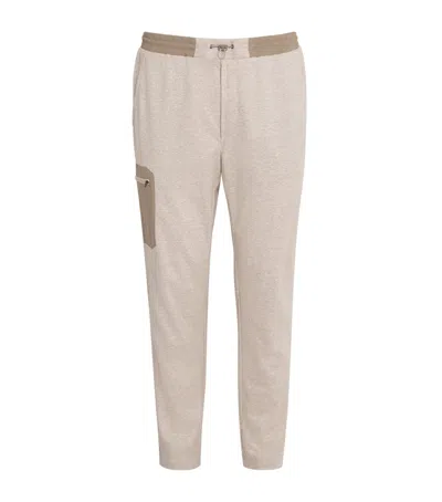 Sease Linen-cotton Straight Sweatpants In Neutral