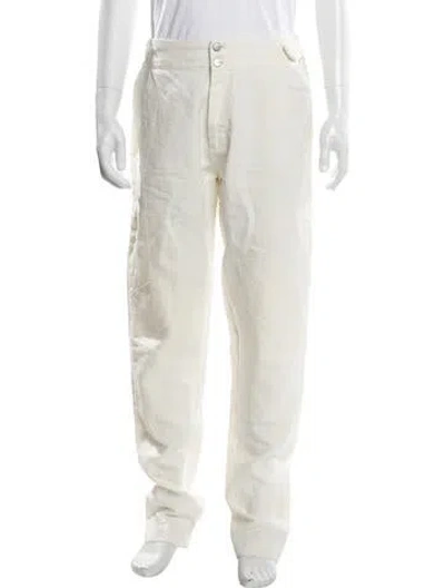 Pre-owned Sease Linen Pants In White