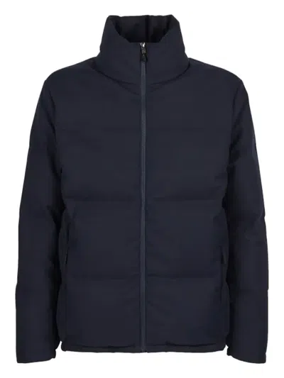 Sease Logo-patch Jacket In Blue