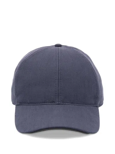 Sease 2.0 Logo-print Wool-blend Baseball Cap In Blue
