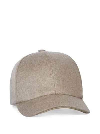 Sease Logo-patch Cashmere Cap In Metallic
