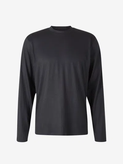 Sease Long Sleeve T-shirt In Antracite Grey