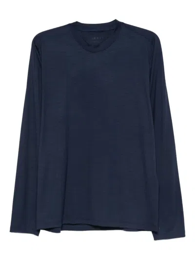 Sease Long-sleeve Wool T-shirt In Blue
