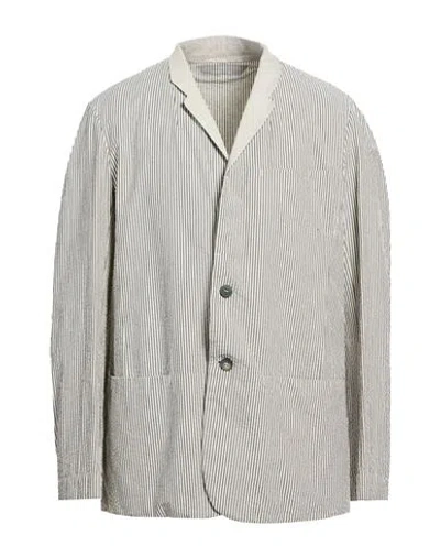 Sease Man Blazer Grey Size 46 Cotton, Linen In Gray