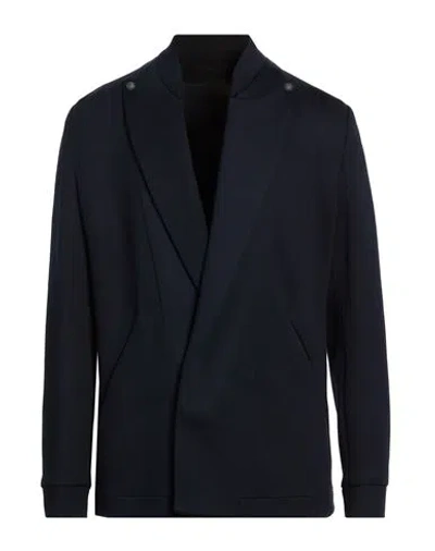 Sease Man Blazer Navy Size 46 Cotton, Nylon In Blue