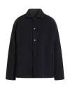 Sease Man Coat Midnight Blue Size L Cashmere In Black