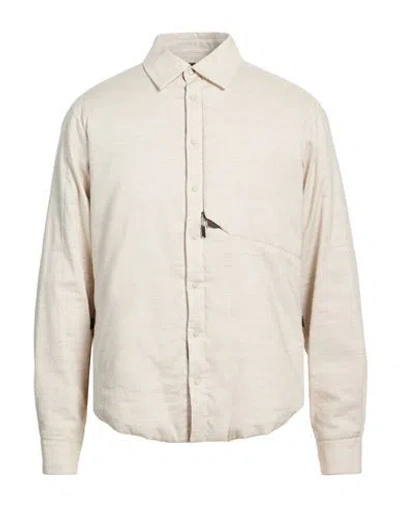 Sease Man Jacket Beige Size 46 Linen, Virgin Wool In Neutral