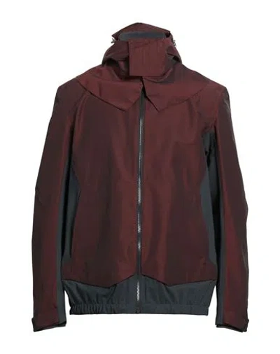 Sease Man Jacket Burgundy Size 44 Virgin Wool, Nylon, Elastane In Brown