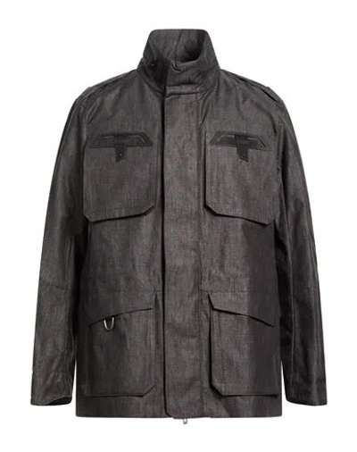 Sease Man Jacket Grey Size L Linen In Black