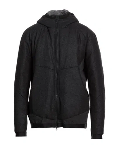 Sease Man Puffer Charcoal Size Xxl Virgin Wool In Black