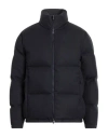 Sease Man Puffer Navy Size Xl Cotton, Cashmere In Blue