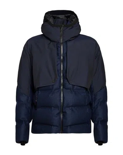 Sease Man Puffer Navy Size Xxl Virgin Wool
