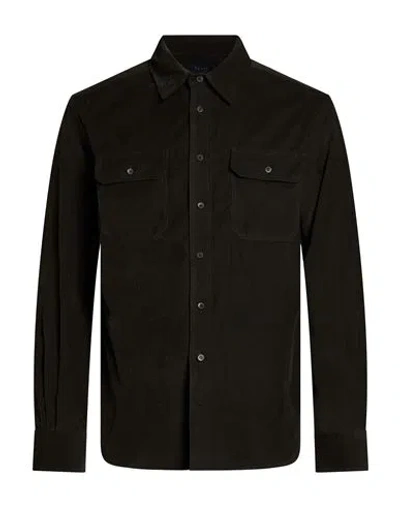 Sease Man Shirt Dark Green Size Xl Cotton In Brown