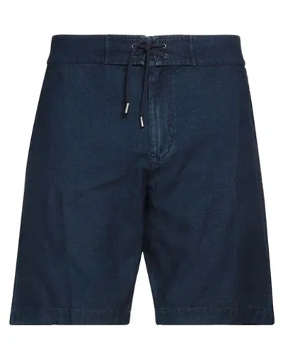 Sease Man Shorts & Bermuda Shorts Blue Size 40 Cotton
